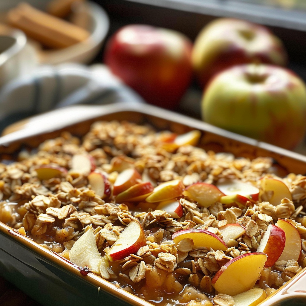 Healthy Apple Oatmeal Breakfast Bake