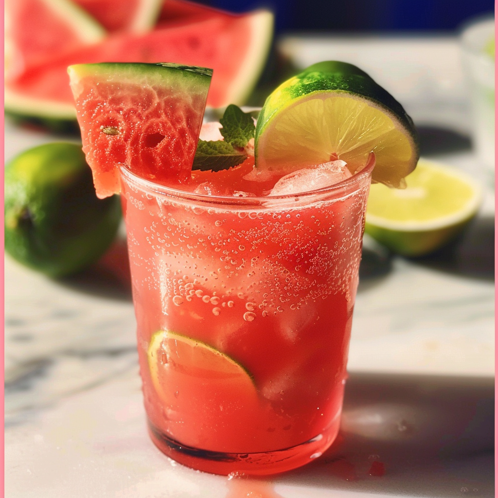 Watermelon Limeade Refreshing Summer Drink