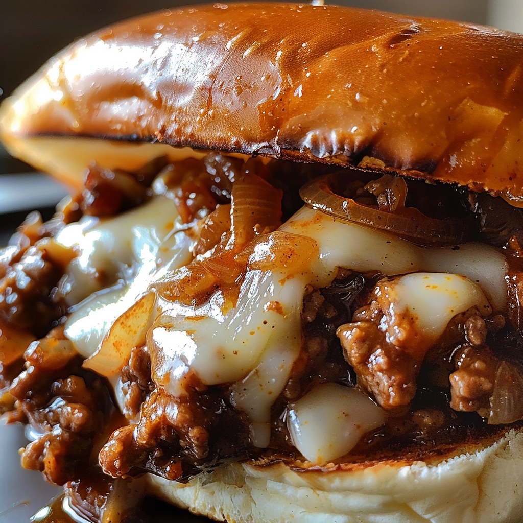 French Onion Beef Sloppy Joes