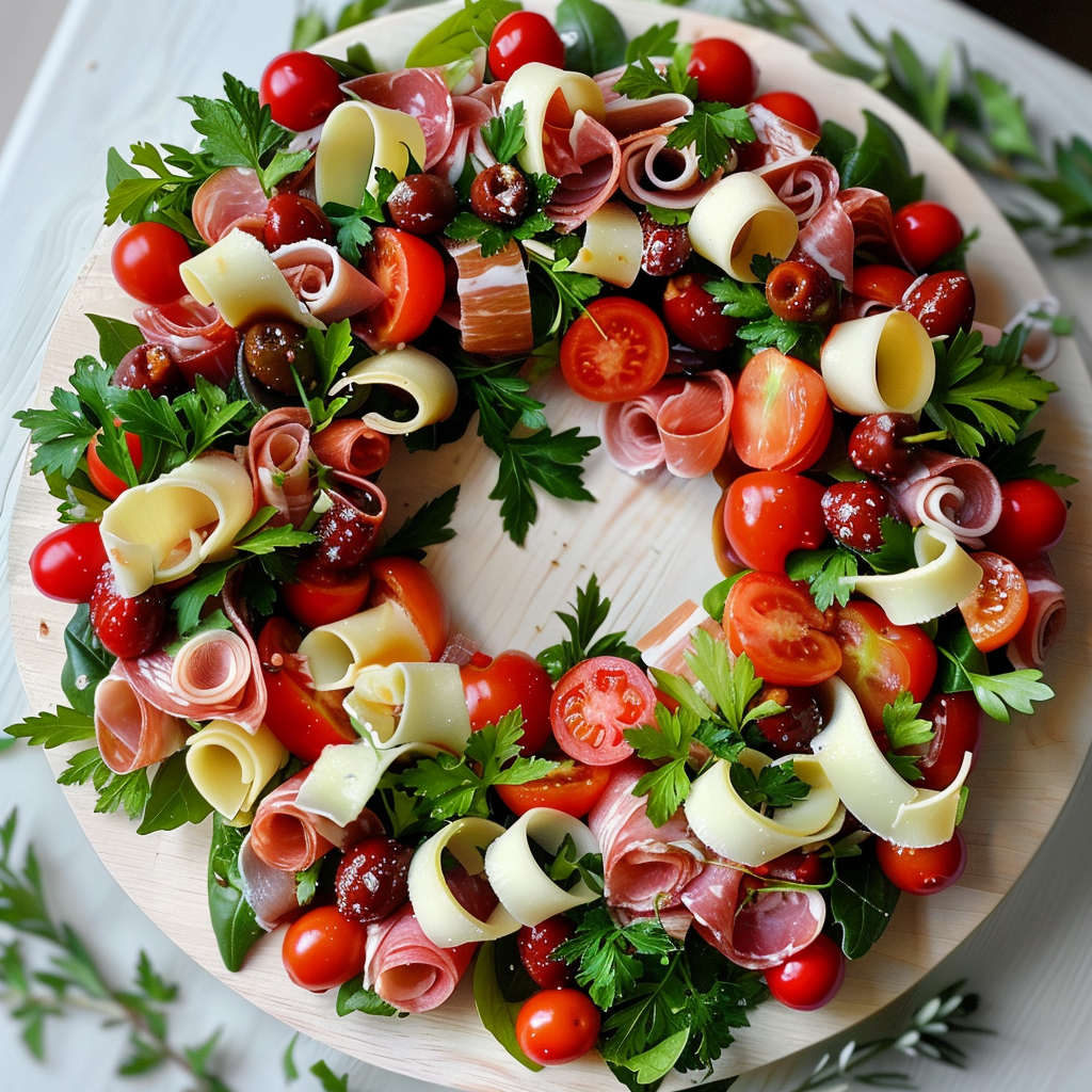 Antipasto wreath