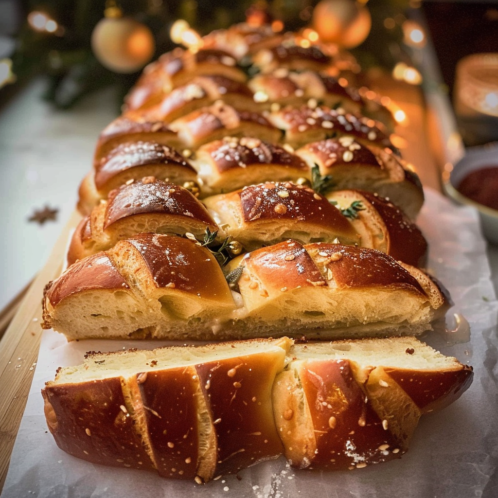 Christmas tree bread