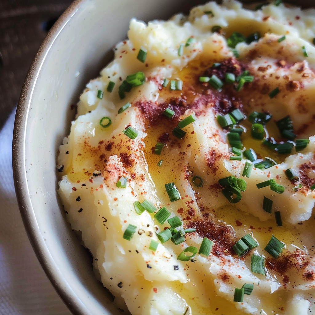 Roasted Garlic Goat Cheese Mashed Potatoes